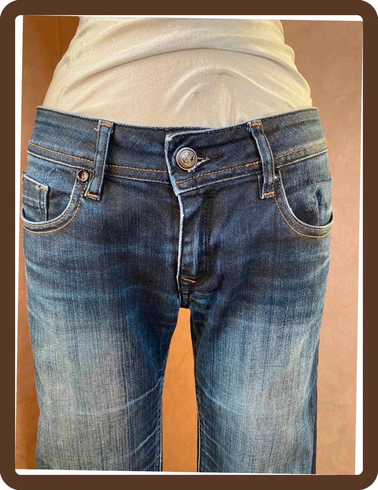 Jeans brutos retos Kaporal 5 T38 Modelo BONY Regular, denim autêntico e elástico – photo 2